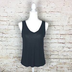 Nordstrom Stem Grey Crisscross Back Tank Top Small
